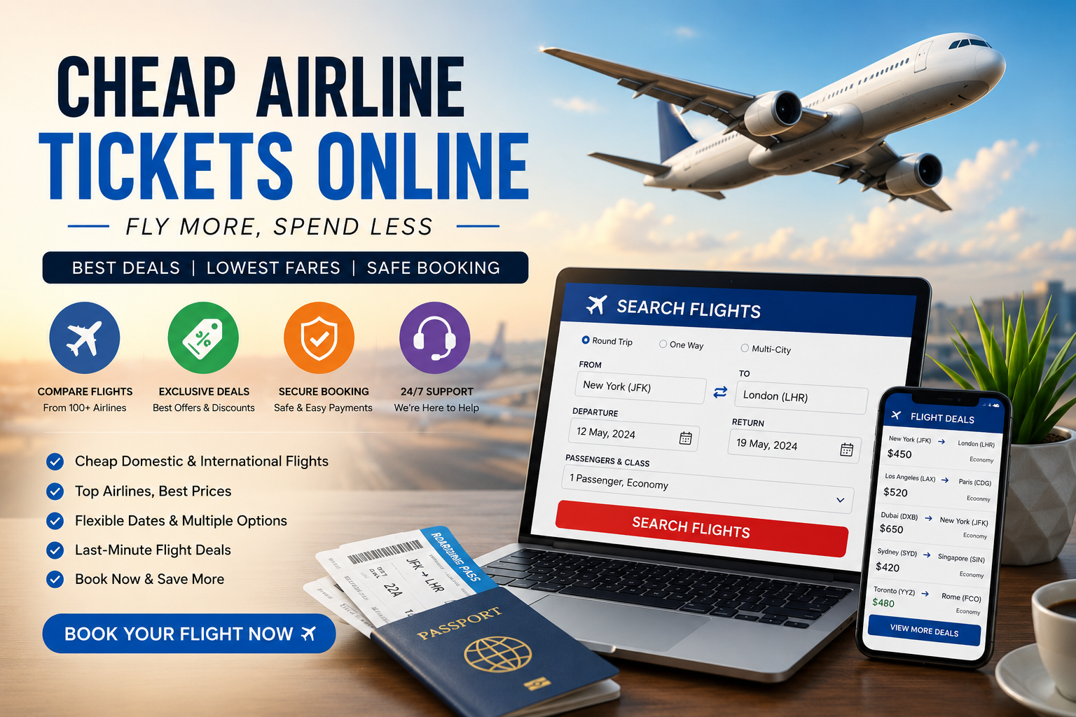Cheap Airline Tickets Online