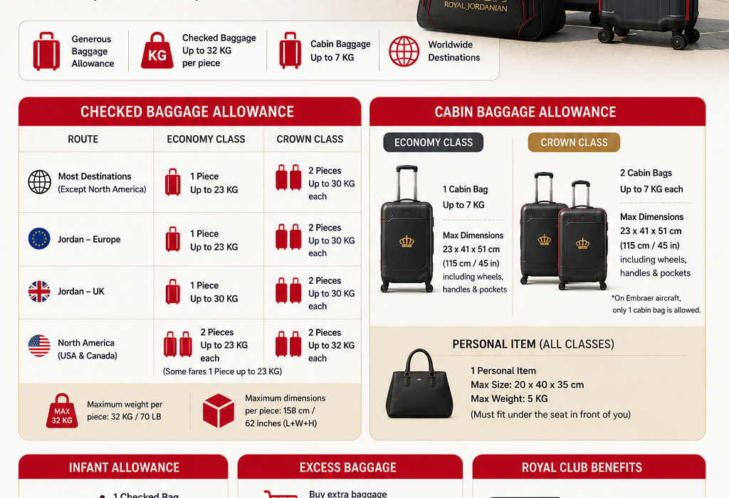 Royal Jordanian Baggage Allowance