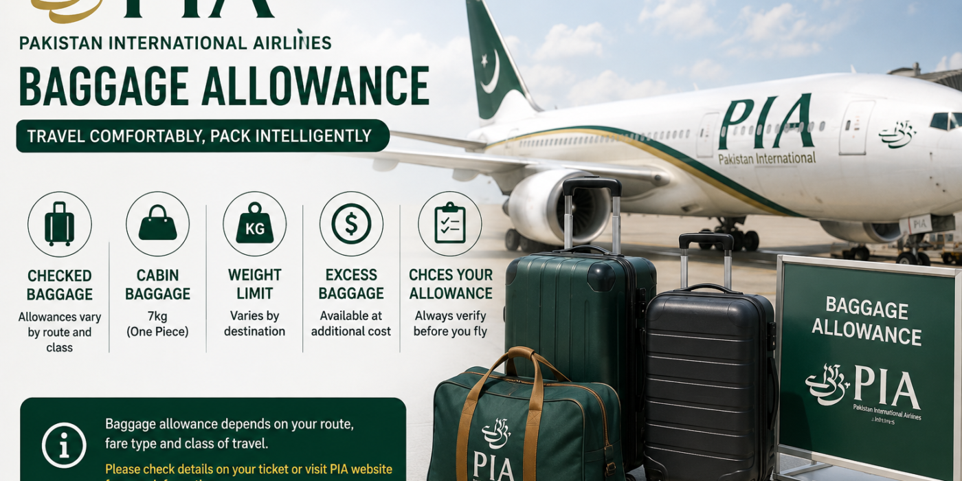 Pakistan International Airlines baggage allowance