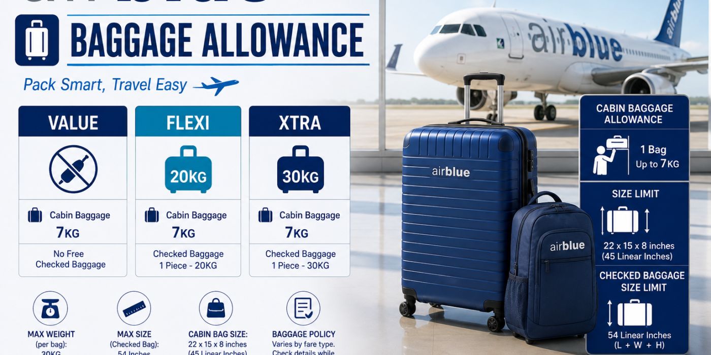 Airblue baggage allowance
