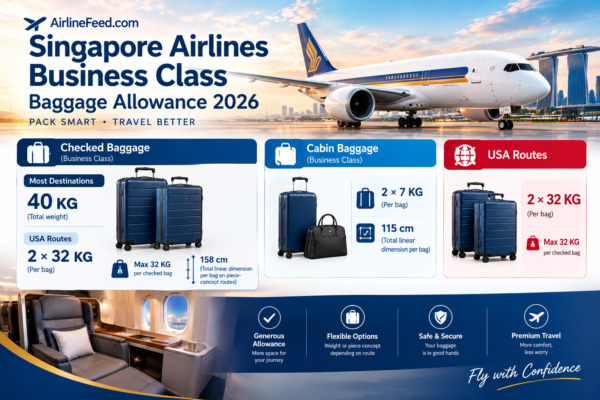 Singapore Airlines Business baggage allowance