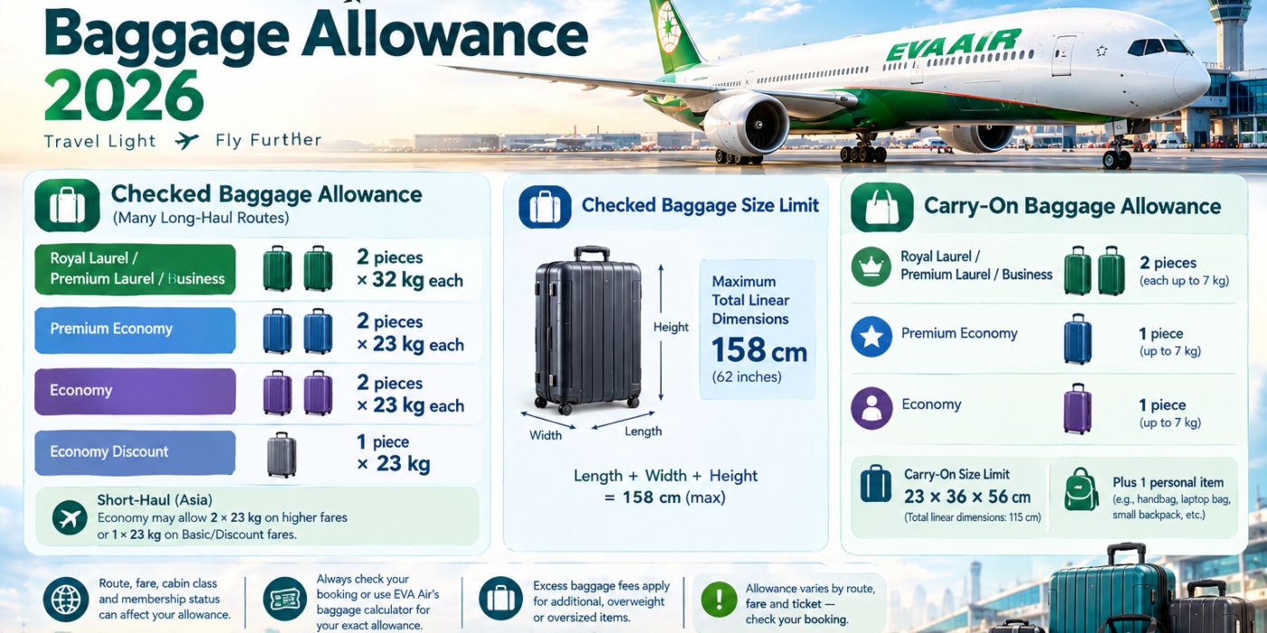 EVA Air Baggage Allowance