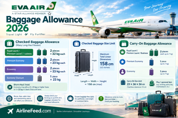 EVA Air Baggage Allowance