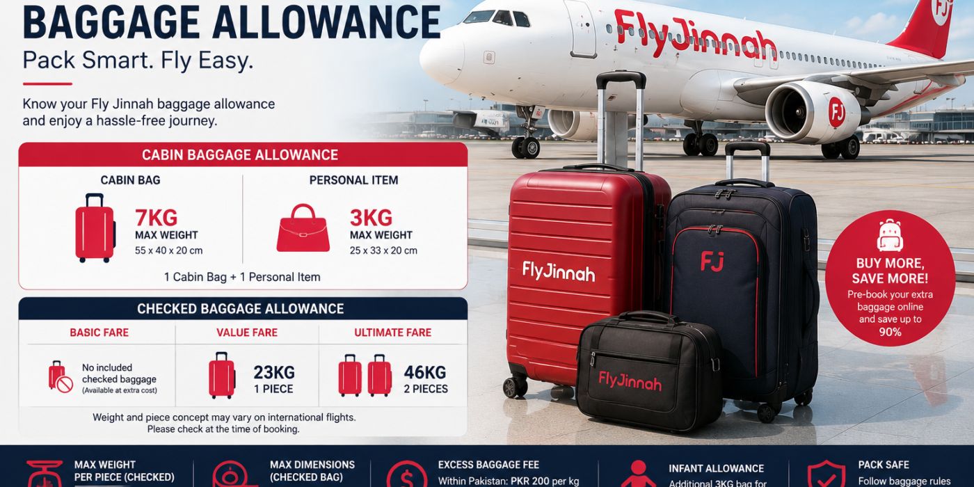 Fly Jinnah baggage allowance