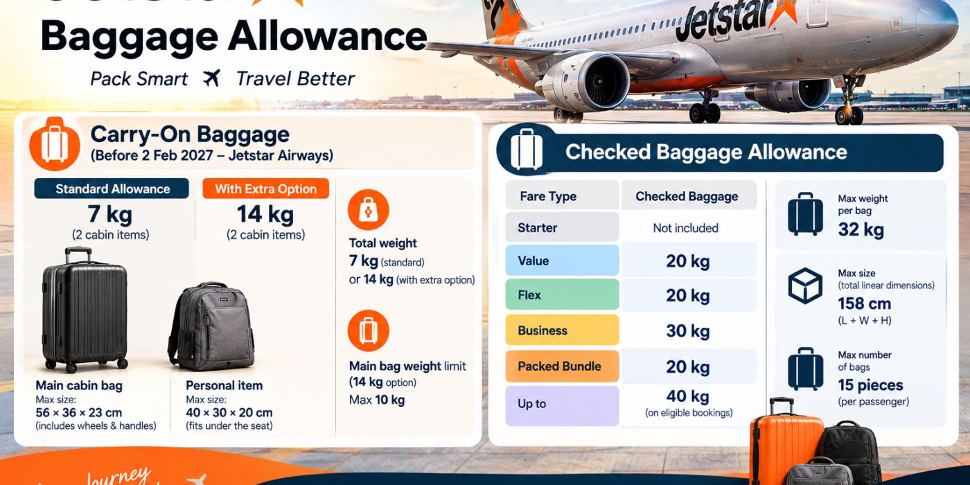 Jetstar baggage allowance