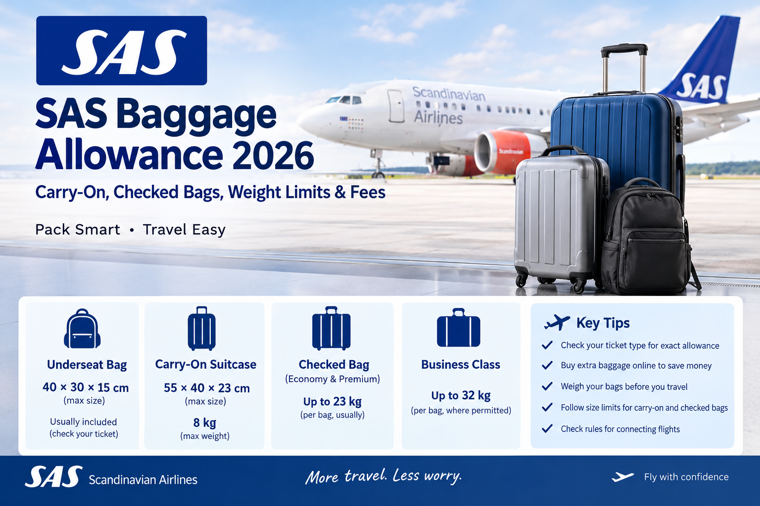 SAS baggage allowance